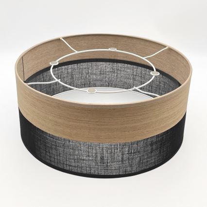 Stropní svítidlo SIRJA WOOD 1xE27/15W/230V pr. 35 cm černá/dub