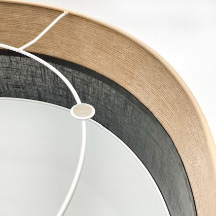 Stropní svítidlo SIRJA WOOD 1xE27/15W/230V pr. 35 cm černá/dub
