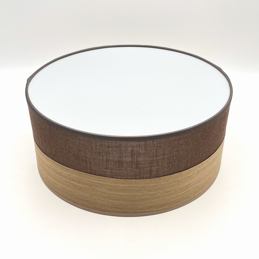 Stropní svítidlo SIRJA WOOD 1xE27/15W/230V pr. 35 cm hnědá/dub