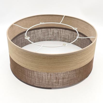Stropní svítidlo SIRJA WOOD 1xE27/15W/230V pr. 35 cm hnědá/dub