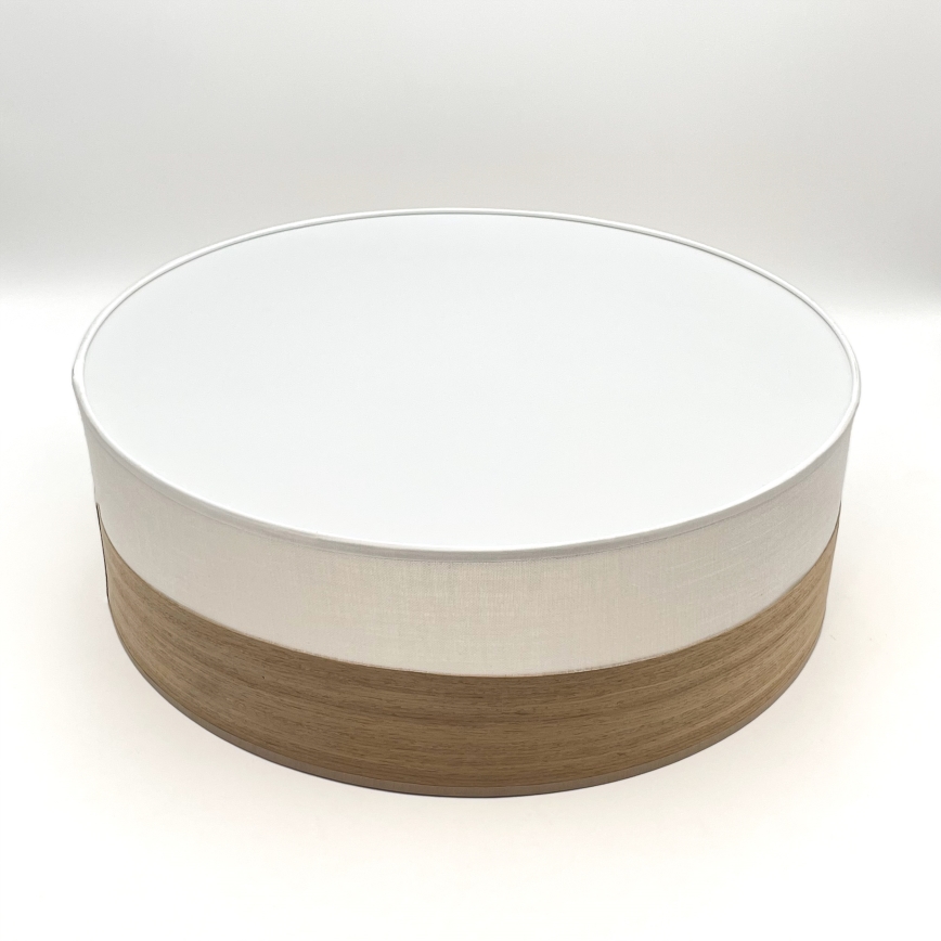 Stropní svítidlo SIRJA WOOD 2xE27/15W/230V pr. 45 cm bílá/dub