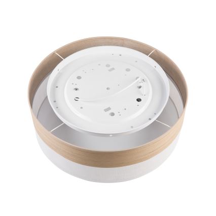 Stropní svítidlo SIRJA WOOD 2xE27/15W/230V pr. 45 cm bílá/dub