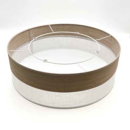 Stropní svítidlo SIRJA WOOD 2xE27/15W/230V pr. 45 cm bílá/dub