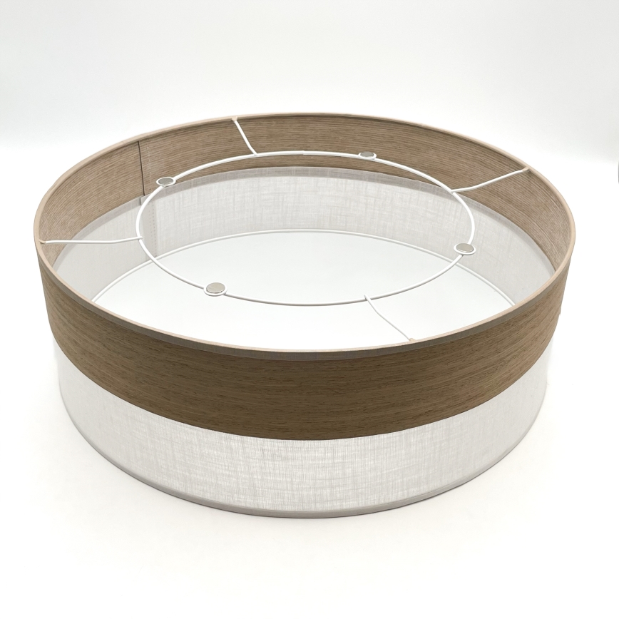 Stropní svítidlo SIRJA WOOD 2xE27/15W/230V pr. 45 cm bílá/dub