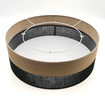 Stropní svítidlo SIRJA WOOD 2xE27/15W/230V pr. 45 cm černá/dub