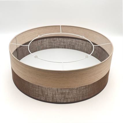 Stropní svítidlo SIRJA WOOD 2xE27/15W/230V pr. 45 cm hnědá/dub