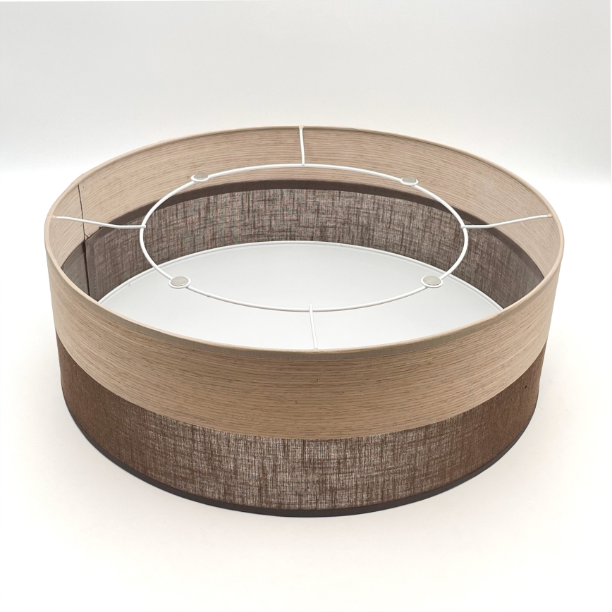 Stropní svítidlo SIRJA WOOD 2xE27/15W/230V pr. 45 cm hnědá/dub
