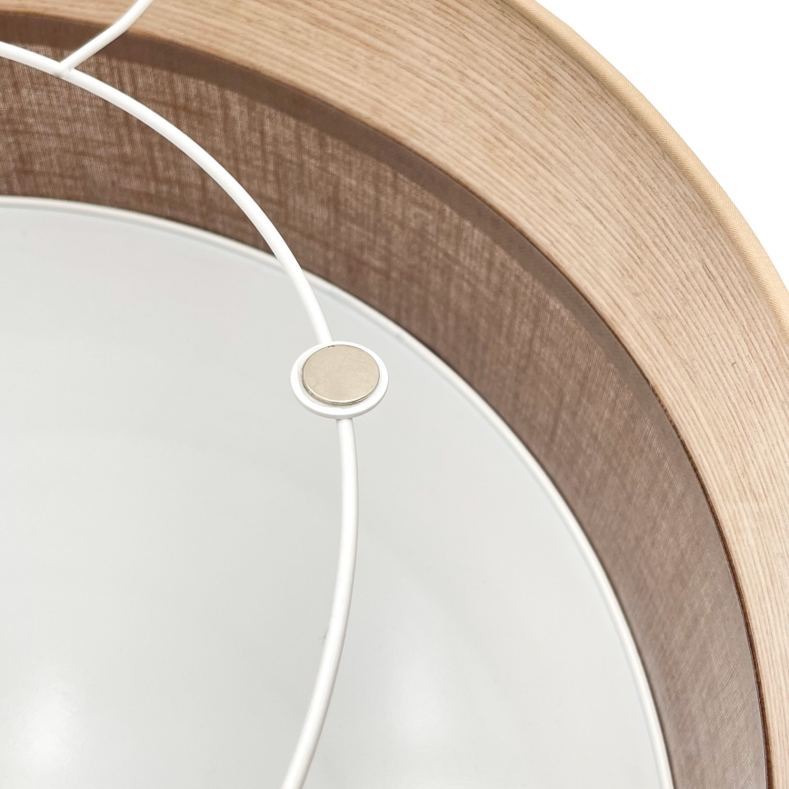 Stropní svítidlo SIRJA WOOD 2xE27/15W/230V pr. 45 cm hnědá/dub