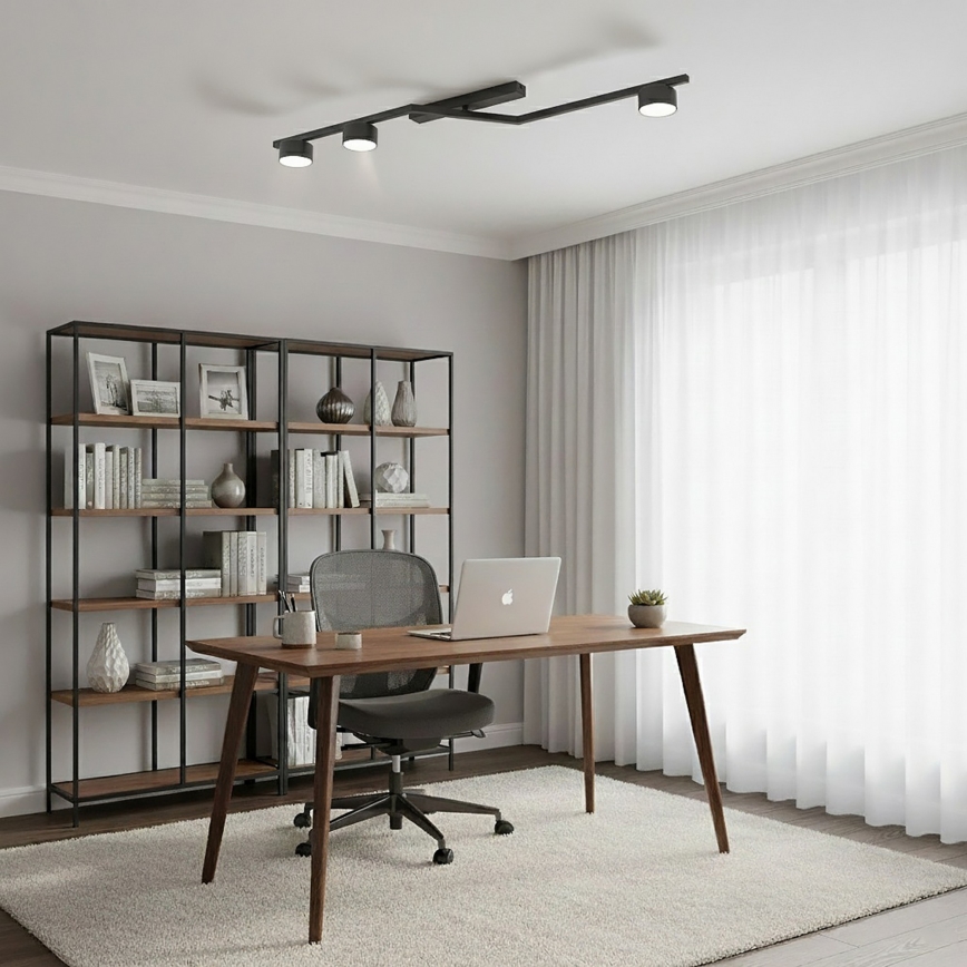 Stropní svítidlo SKAN 3xGX53/12W/230V černá