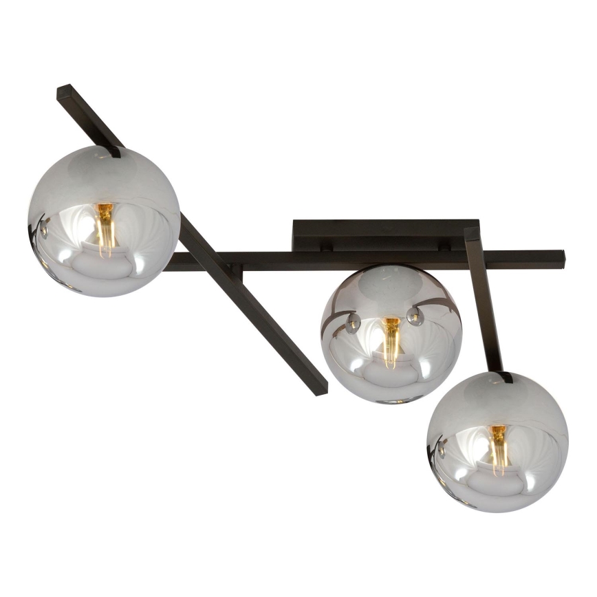 Stropní svítidlo SMART 3xE14/10W/230V černá/šedá