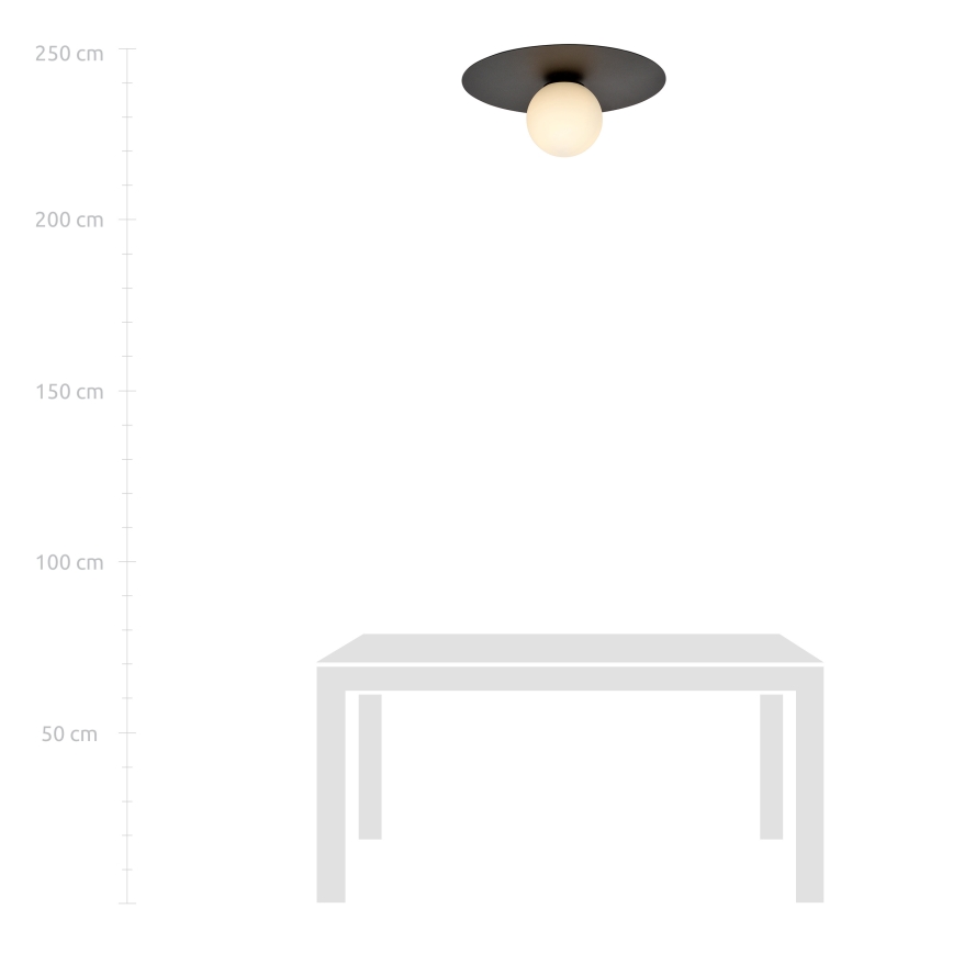 Stropní svítidlo SOLAR 1xE14/10W/230V černá/bílá