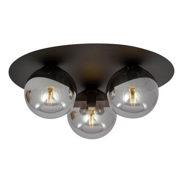 Stropní svítidlo SOLAR 3xE14/10W/230V černá/šedá