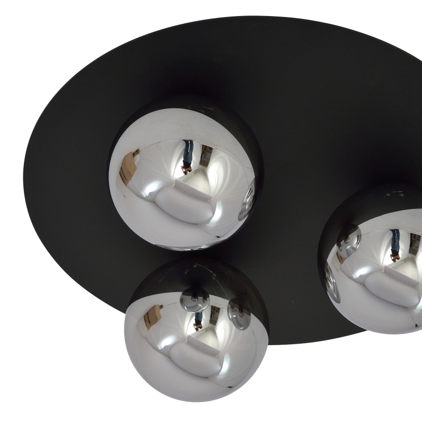 Stropní svítidlo SOLAR 3xE14/10W/230V černá/šedá