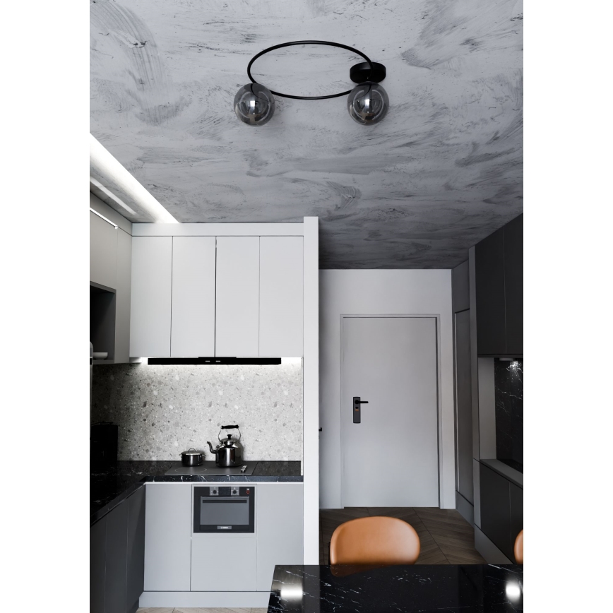 Stropní svítidlo SOPRA 2xE14/10W/230V černá