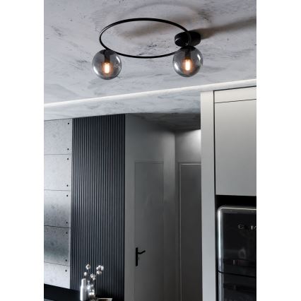 Stropní svítidlo SOPRA 2xE14/10W/230V černá