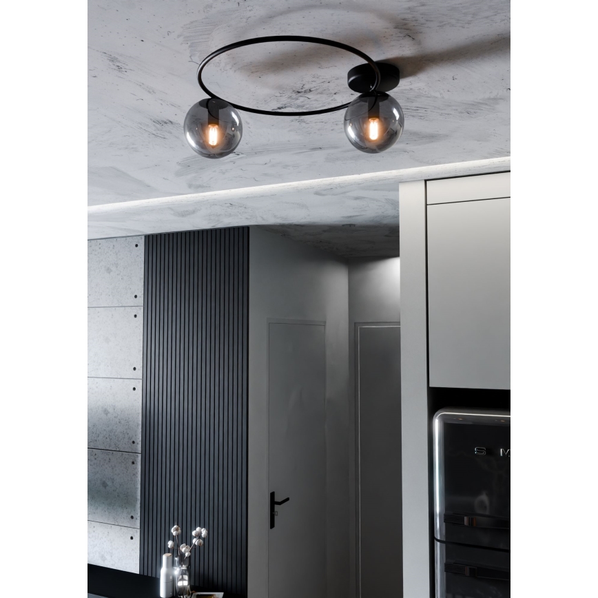 Stropní svítidlo SOPRA 2xE14/10W/230V černá