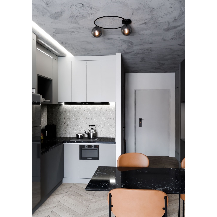 Stropní svítidlo SOPRA 2xE14/10W/230V černá