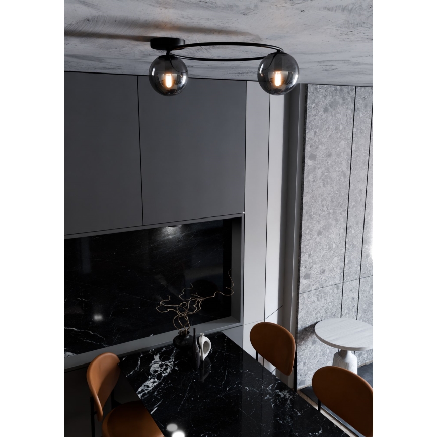 Stropní svítidlo SOPRA 2xE14/10W/230V černá