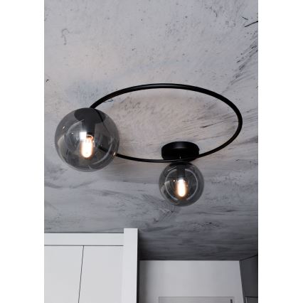 Stropní svítidlo SOPRA 2xE14/10W/230V černá