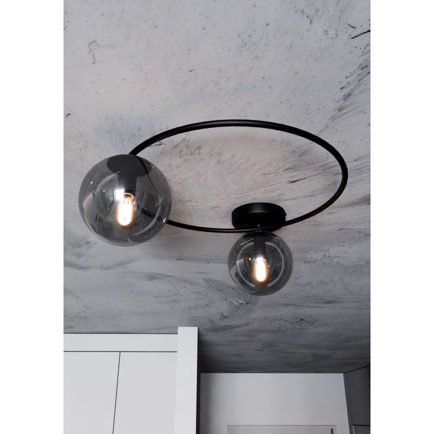 Stropní svítidlo SOPRA 2xE14/10W/230V černá
