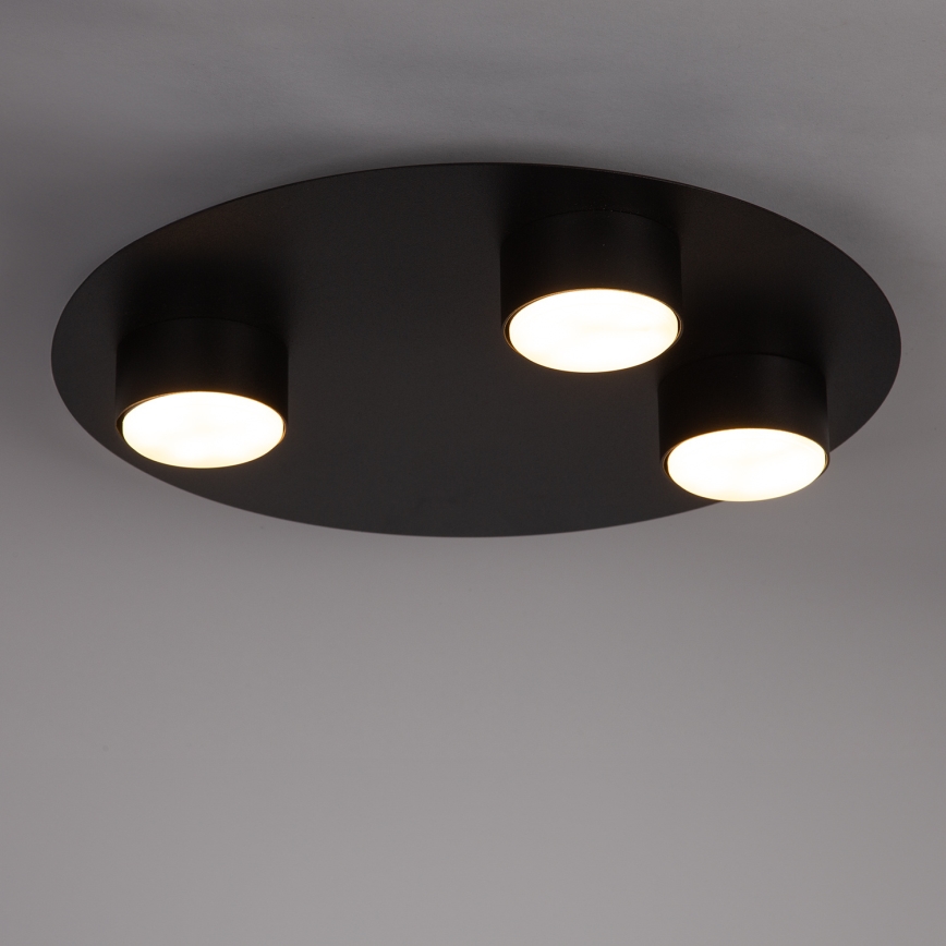 Stropní svítidlo STAR 3xGX53/12W/230V černá