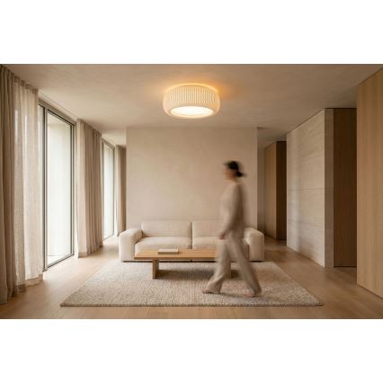Stropní svítidlo STRIPES 2xE27/40W/230V pr. 55 cm bílá/krémová