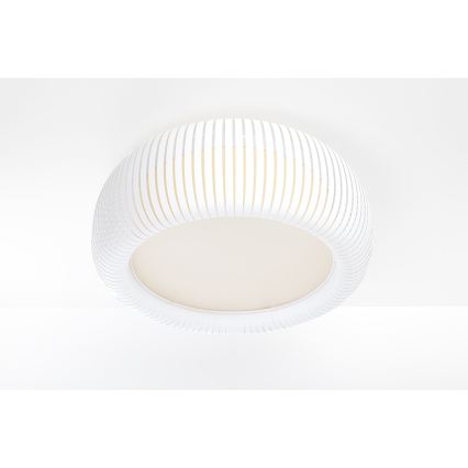 Stropní svítidlo STRIPES 2xE27/40W/230V pr. 55 cm bílá/krémová
