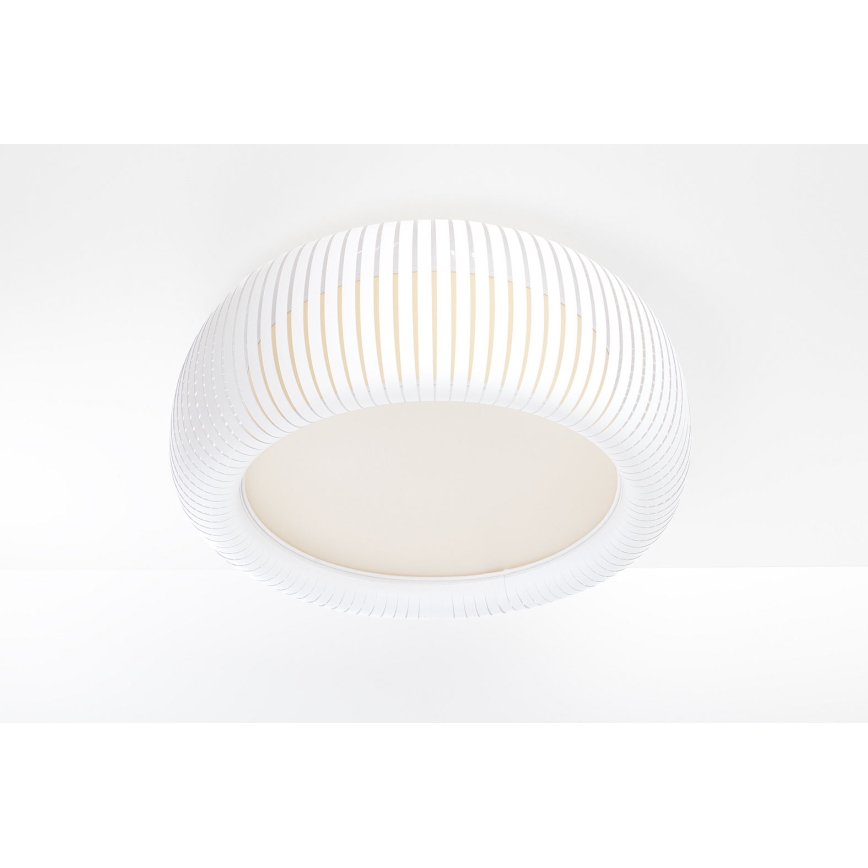 Stropní svítidlo STRIPES 2xE27/40W/230V pr. 55 cm bílá/krémová