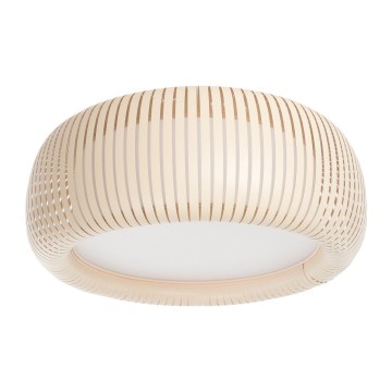 Stropní svítidlo STRIPES 2xE27/40W/230V pr. 55 cm krémová/bílá