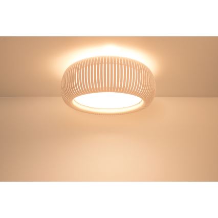 Stropní svítidlo STRIPES 2xE27/40W/230V pr. 55 cm krémová/bílá