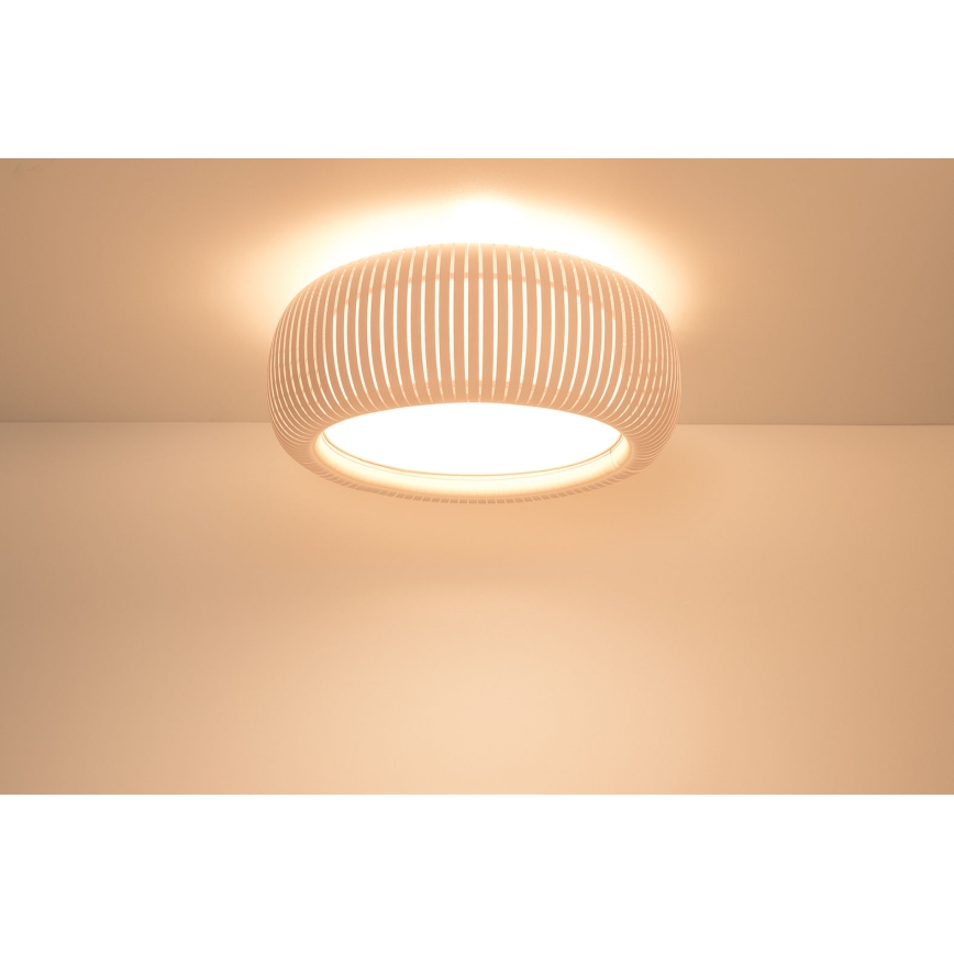 Stropní svítidlo STRIPES 2xE27/40W/230V pr. 55 cm krémová/bílá