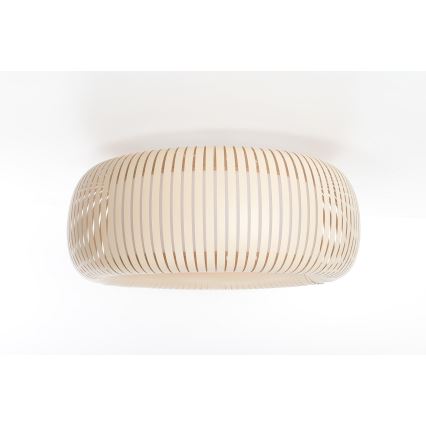 Stropní svítidlo STRIPES 2xE27/40W/230V pr. 55 cm krémová/bílá