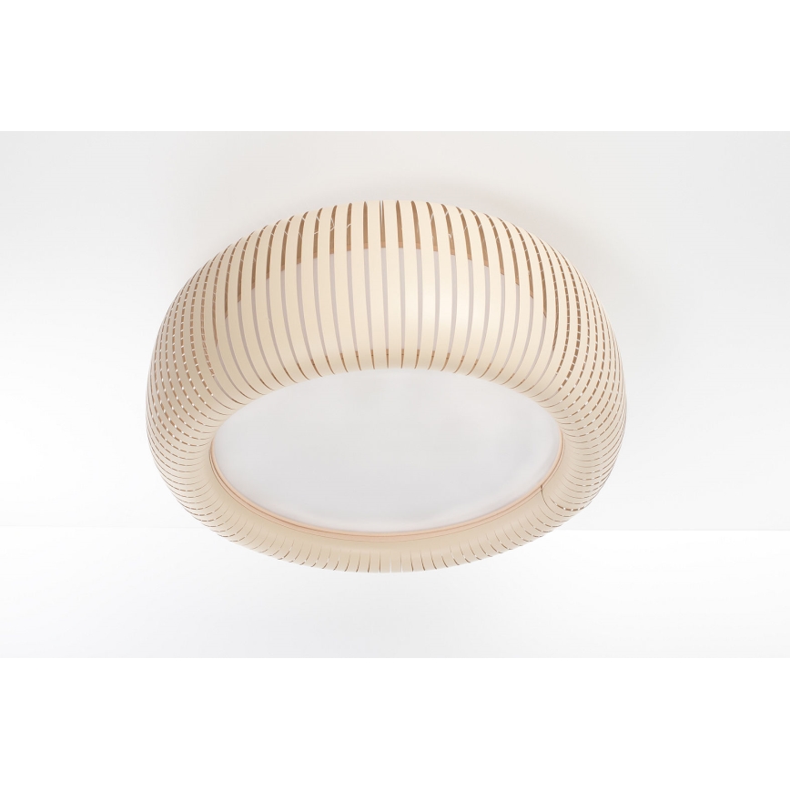 Stropní svítidlo STRIPES 2xE27/40W/230V pr. 55 cm krémová/bílá