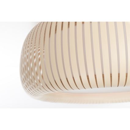 Stropní svítidlo STRIPES 2xE27/40W/230V pr. 55 cm krémová/bílá