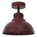 Stropní svítidlo SVEN 1xE27/15W/230V pr. 21 cm burgundy