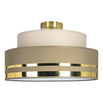 Stropní svítidlo TAMI 1xE27/60W/230V béžová/hnědá/zlatá