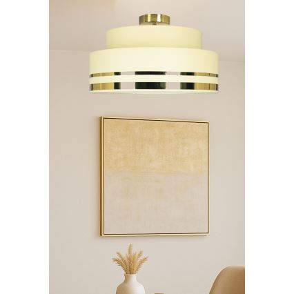Stropní svítidlo TAMI 1xE27/60W/230V béžová/zlatá