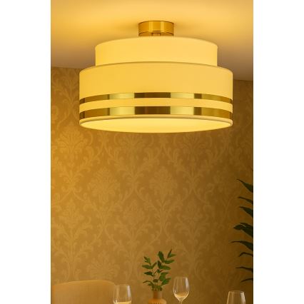 Stropní svítidlo TAMI 1xE27/60W/230V béžová/zlatá