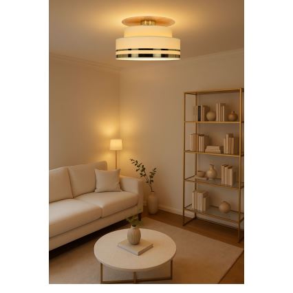 Stropní svítidlo TAMI 1xE27/60W/230V béžová/zlatá