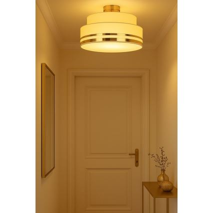 Stropní svítidlo TAMI 1xE27/60W/230V béžová/zlatá