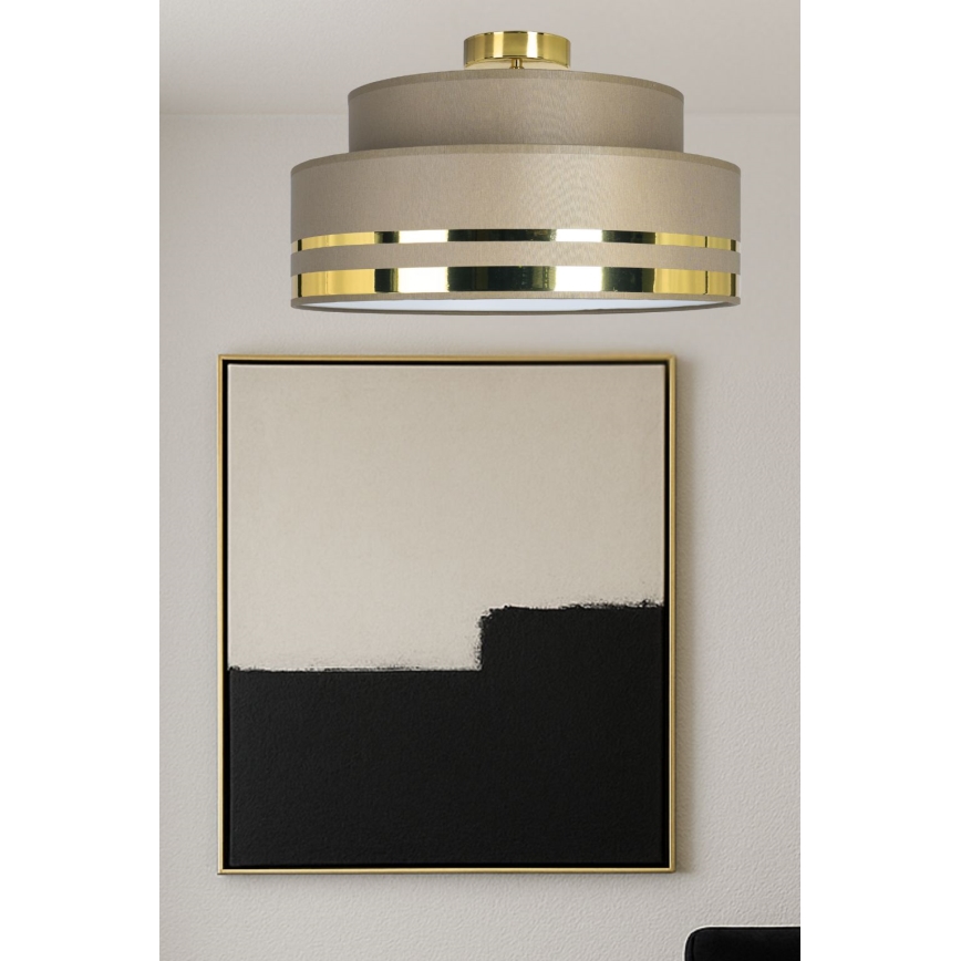 Stropní svítidlo TAMI 1xE27/60W/230V hnědá/zlatá