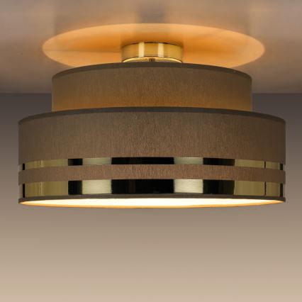 Stropní svítidlo TAMI 1xE27/60W/230V hnědá/zlatá
