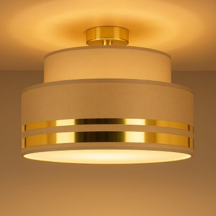 Stropní svítidlo TAMI 1xE27/60W/230V hnědá/zlatá