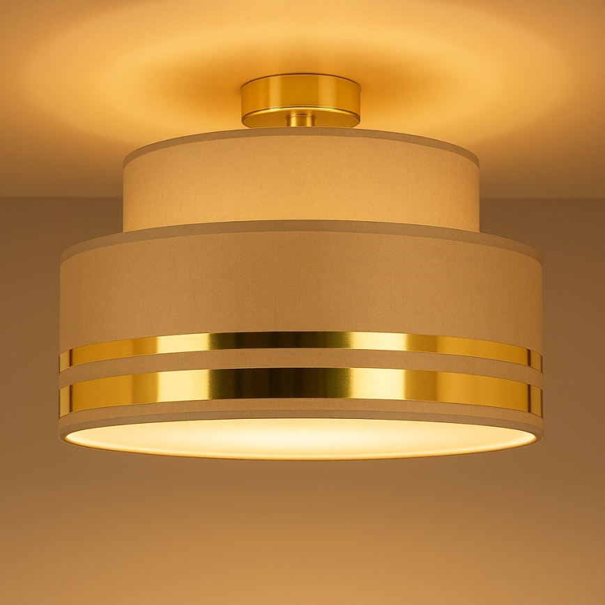 Stropní svítidlo TAMI 1xE27/60W/230V hnědá/zlatá
