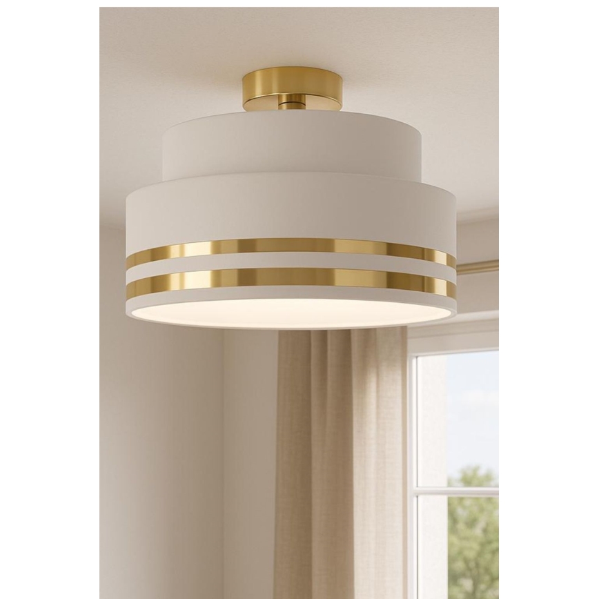 Stropní svítidlo TAMI 1xE27/60W/230V krémová/zlatá