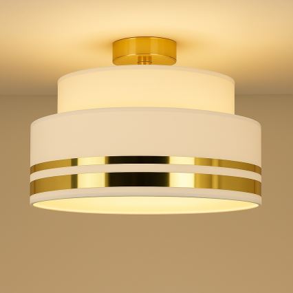 Stropní svítidlo TAMI 1xE27/60W/230V krémová/zlatá