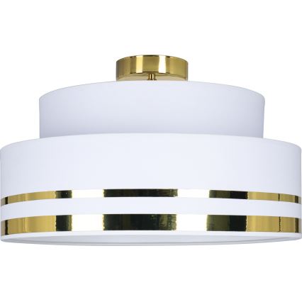 Stropní svítidlo TAMI 1xE27/60W/230V pr. 40 cm bílá/zlatá