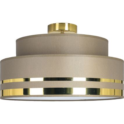 Stropní svítidlo TAMI 1xE27/60W/230V pr. 40 cm hnědá/zlatá