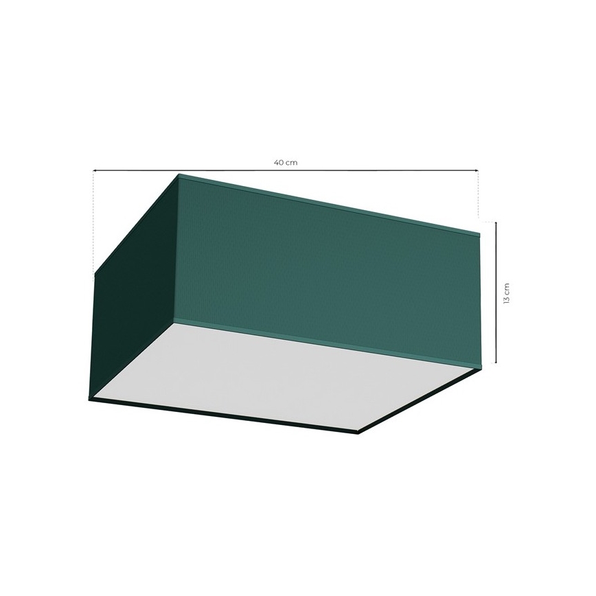 Stropní svítidlo VERDE 2xE27/60W/230V 40x40 cm zelená