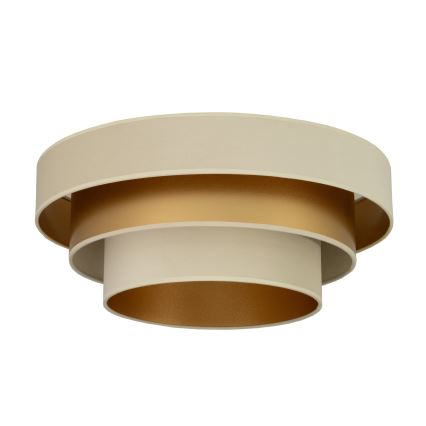 Stropní svítidlo WENTA 1xE27/60W/230V pr. 50 cm béžová/zlatá